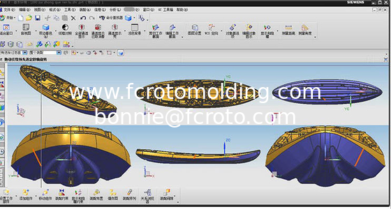 rotational kayak mold, aluminum casting kayak mold